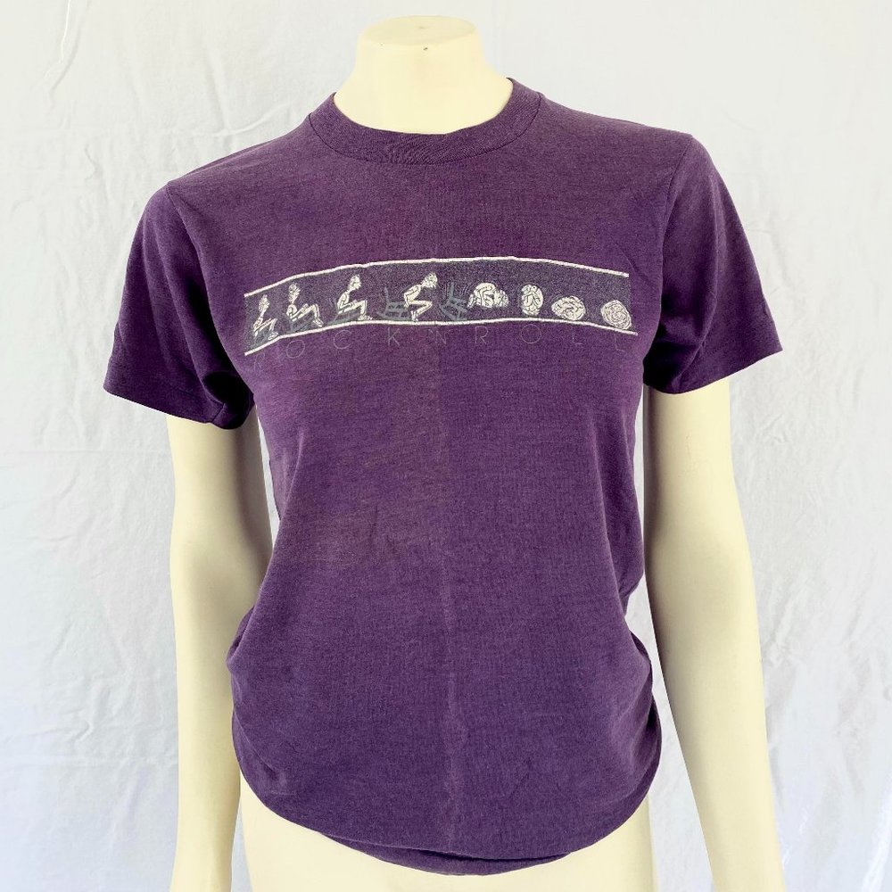 Vintage Rock n Roll Purple T-Shirt